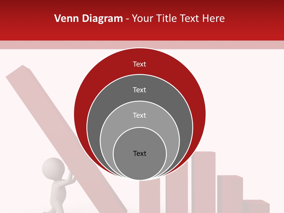 Company Red Step PowerPoint Template