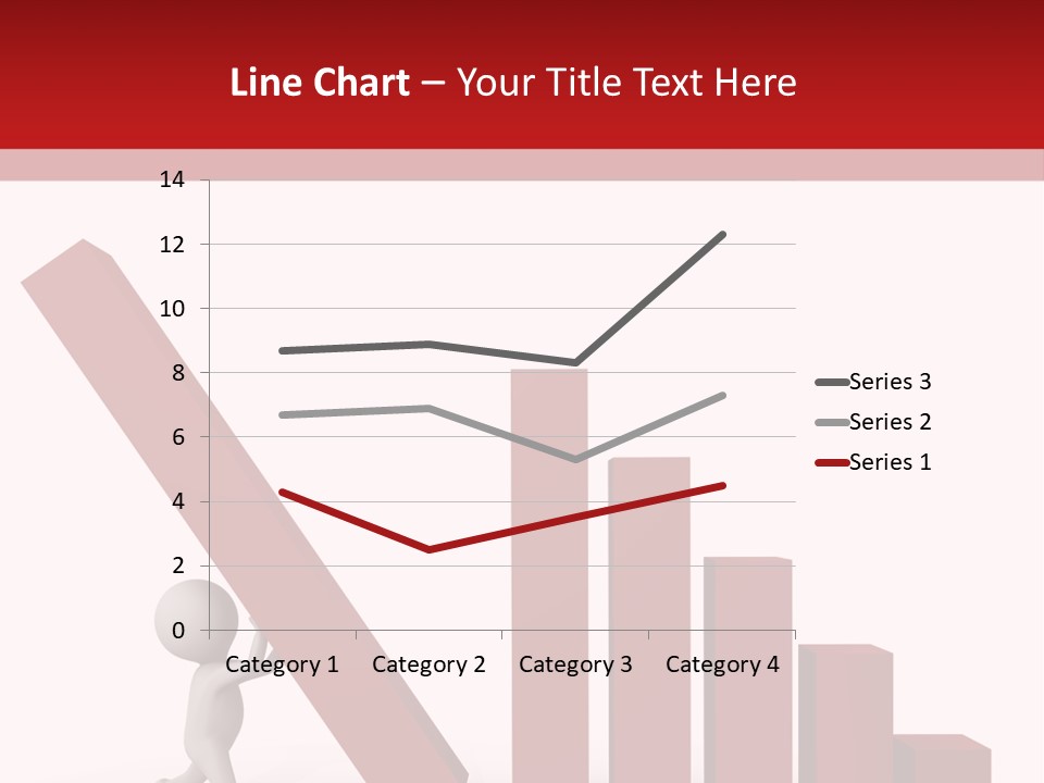 Company Red Step PowerPoint Template