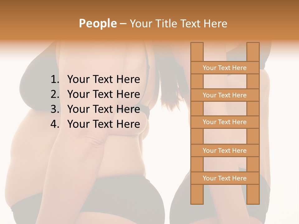 Struggling Adults Slim PowerPoint Template