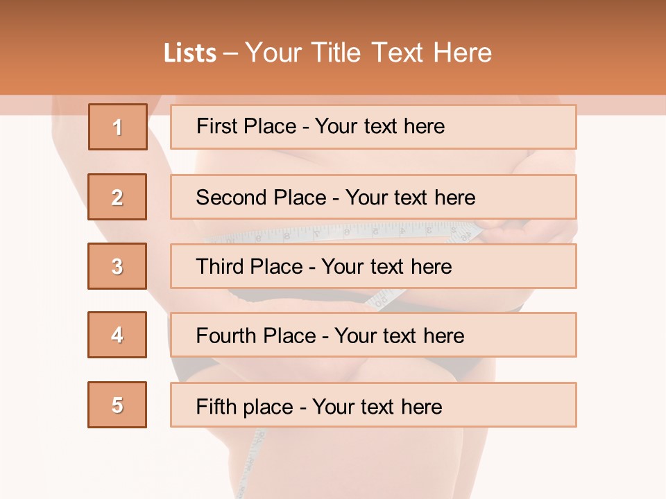 Healthy Female Measure PowerPoint Template