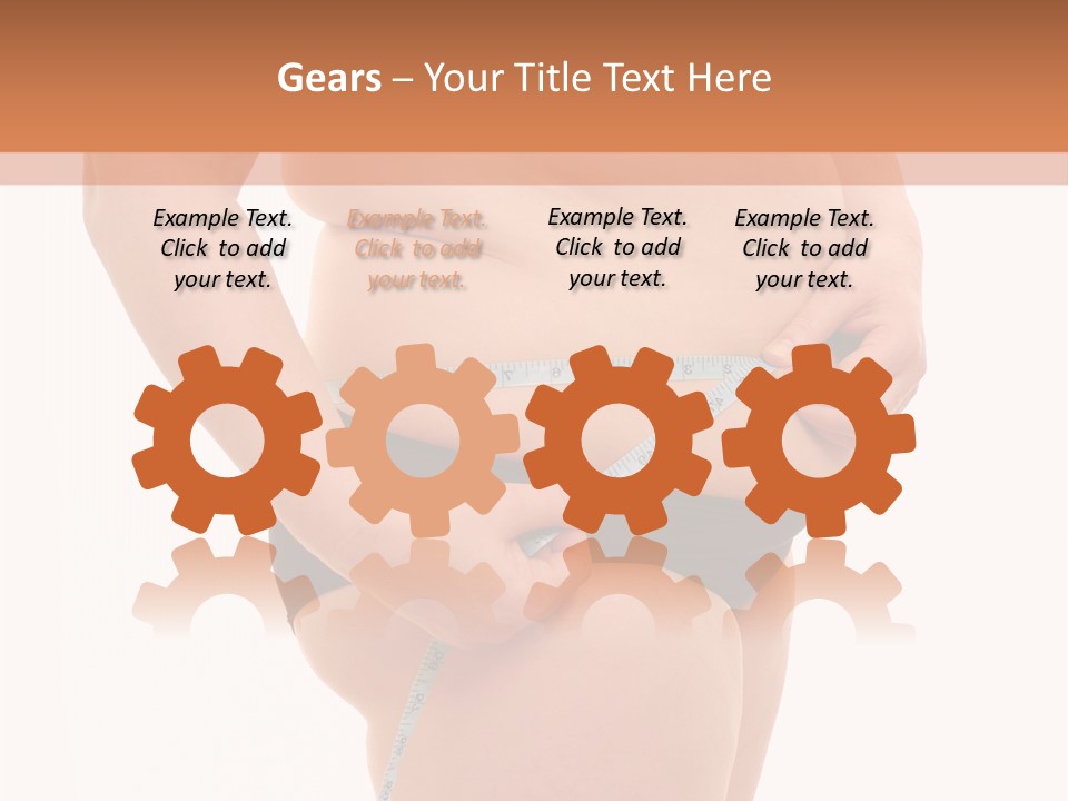 Healthy Female Measure PowerPoint Template