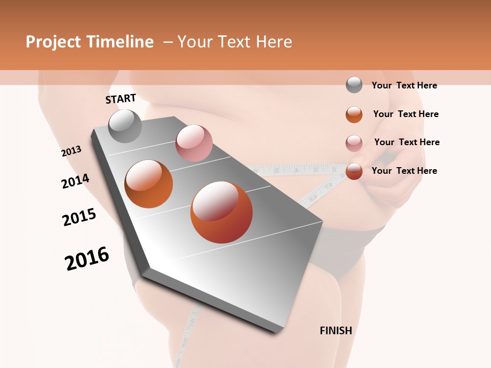 Healthy Female Measure PowerPoint Template