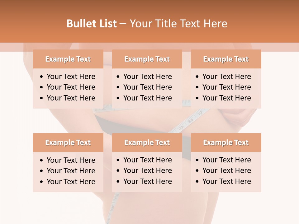 Healthy Female Measure PowerPoint Template