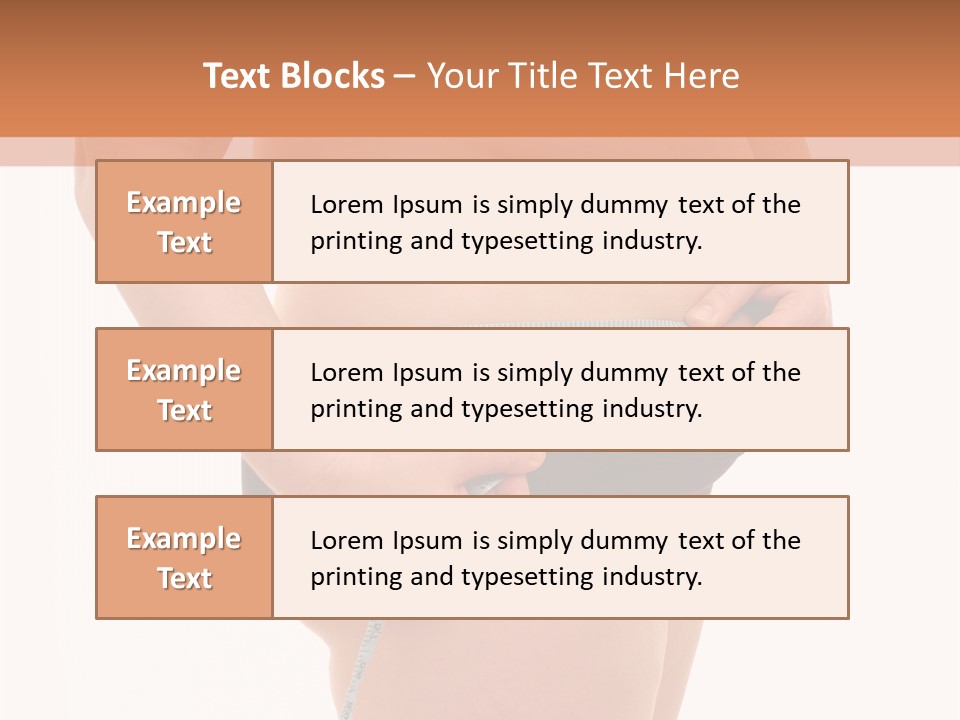Healthy Female Measure PowerPoint Template