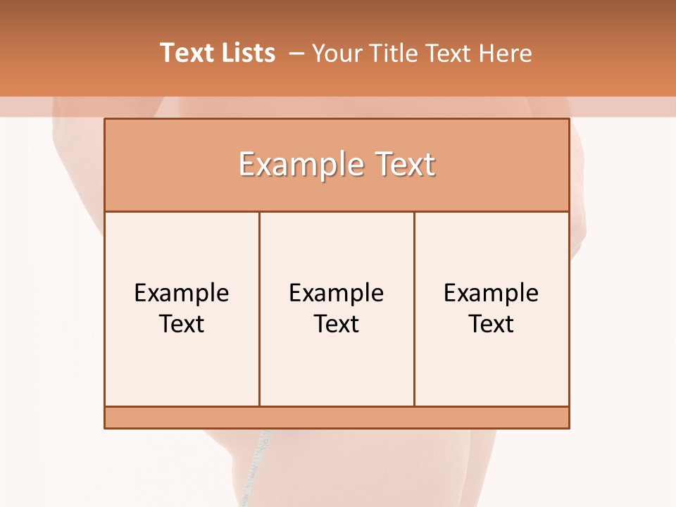 Healthy Female Measure PowerPoint Template