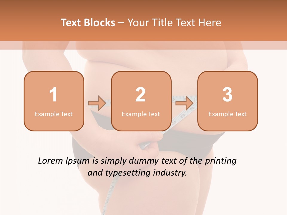 Healthy Female Measure PowerPoint Template