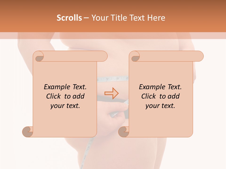 Healthy Female Measure PowerPoint Template