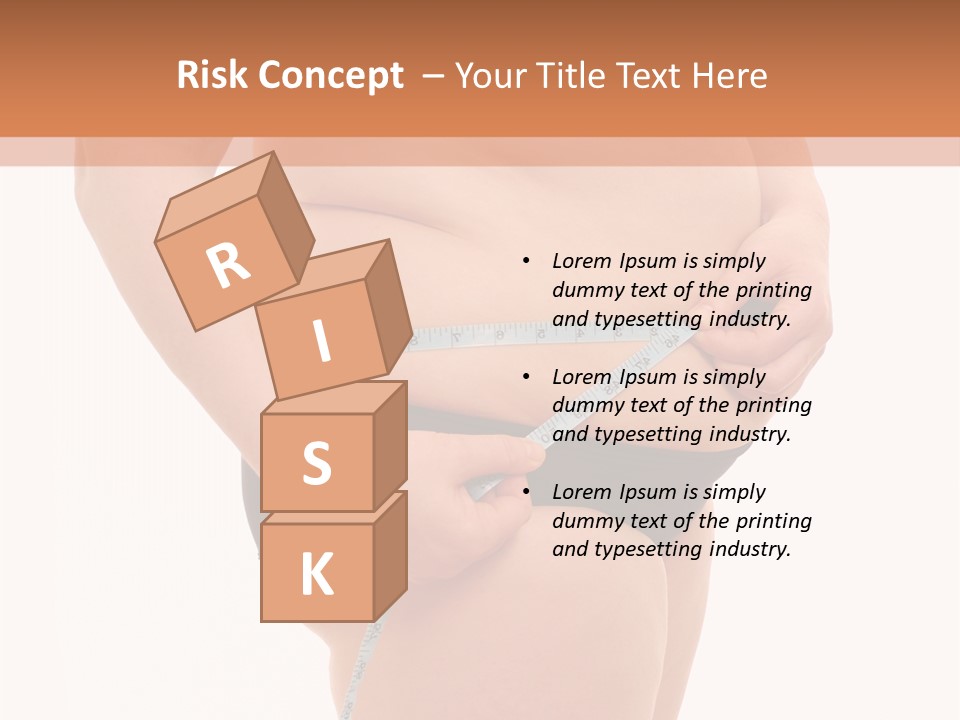 Healthy Female Measure PowerPoint Template