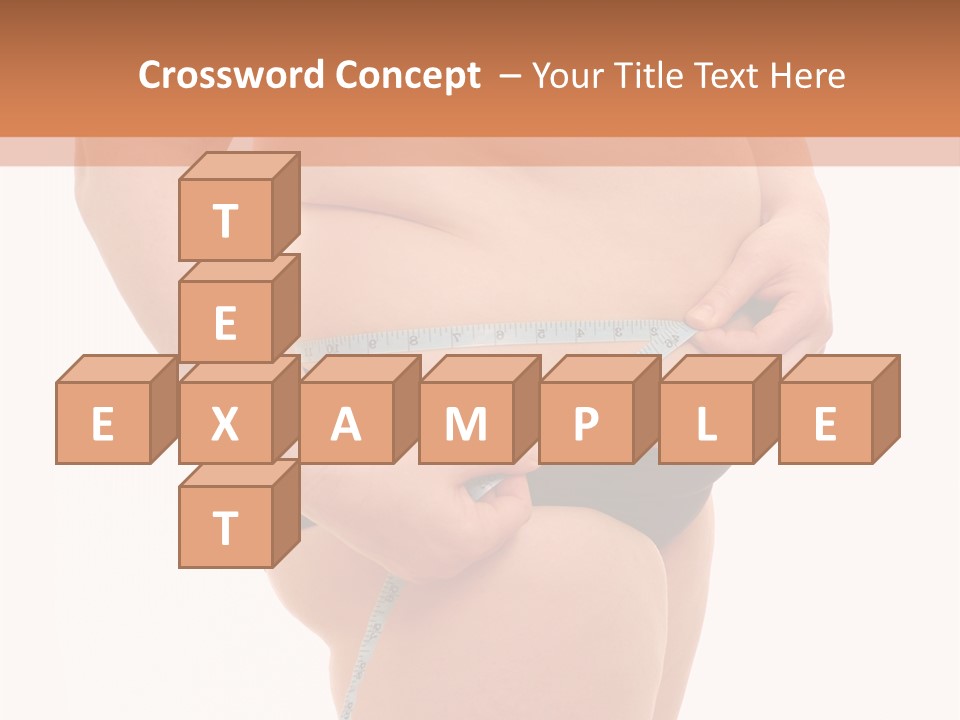 Healthy Female Measure PowerPoint Template