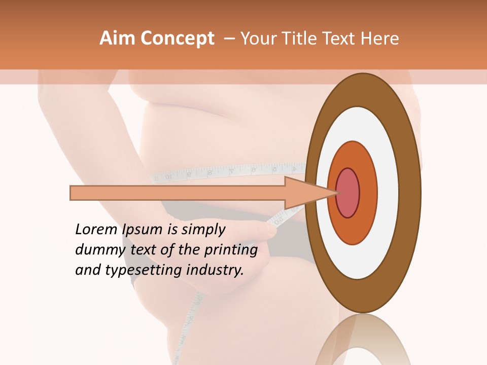 Healthy Female Measure PowerPoint Template