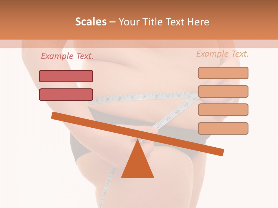 Healthy Female Measure PowerPoint Template