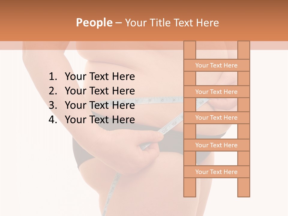 Healthy Female Measure PowerPoint Template