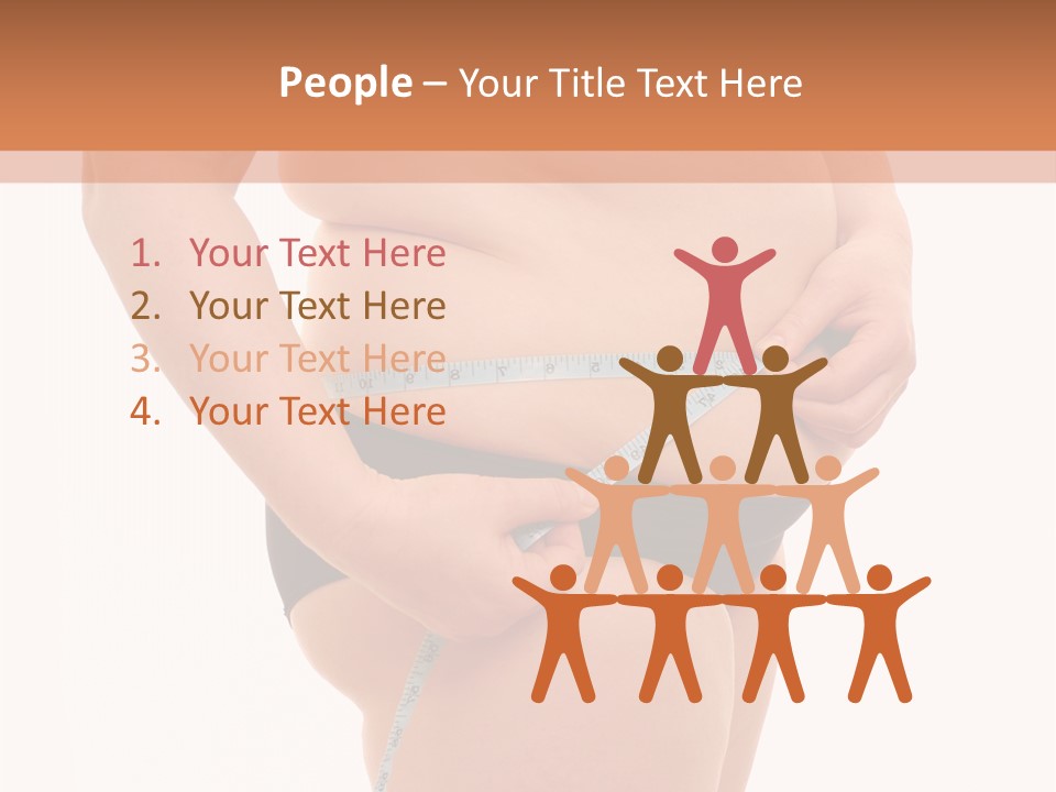 Healthy Female Measure PowerPoint Template