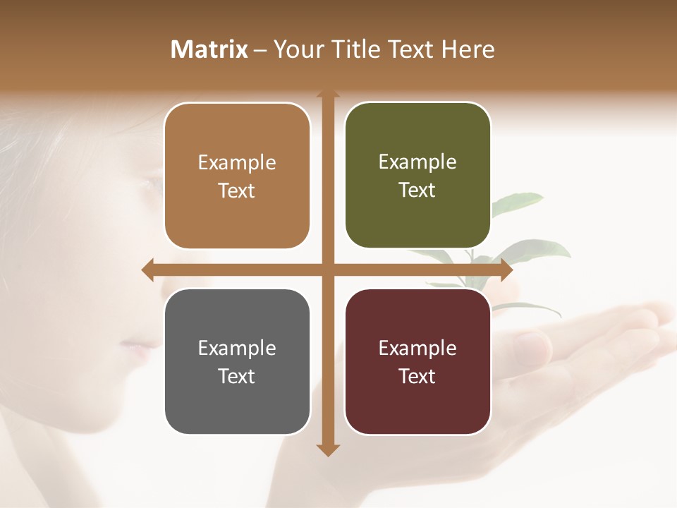 Hands Tree Environmental PowerPoint Template