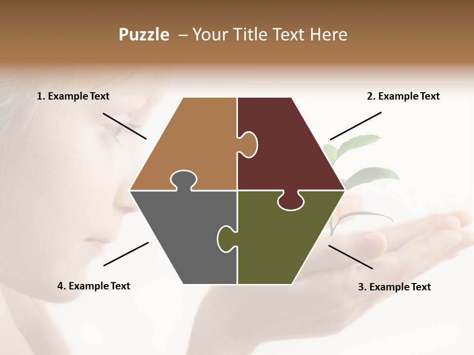 Hands Tree Environmental PowerPoint Template