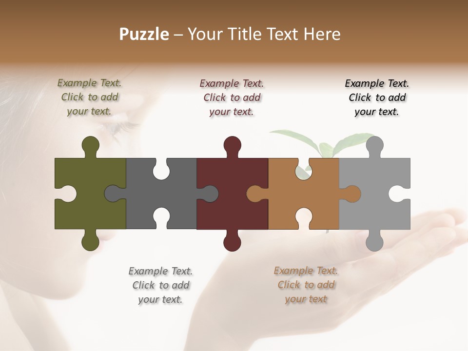 Hands Tree Environmental PowerPoint Template