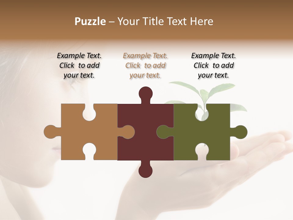 Hands Tree Environmental PowerPoint Template