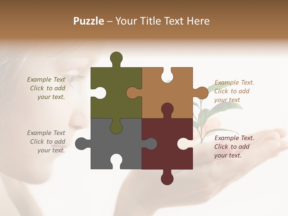 Hands Tree Environmental PowerPoint Template