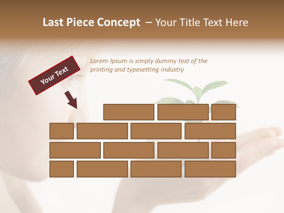 Hands Tree Environmental PowerPoint Template