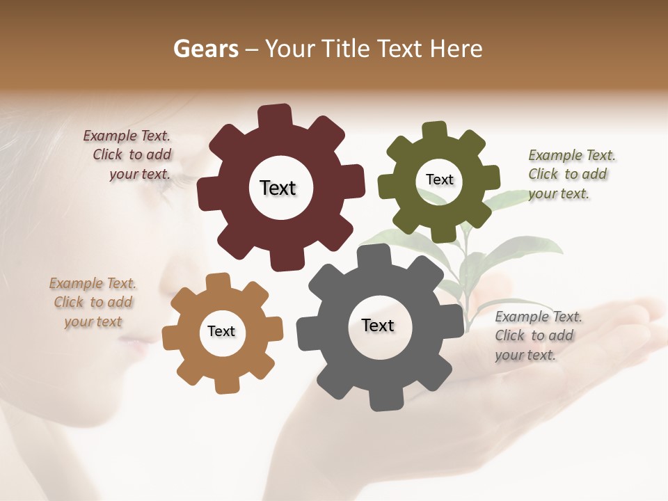 Hands Tree Environmental PowerPoint Template