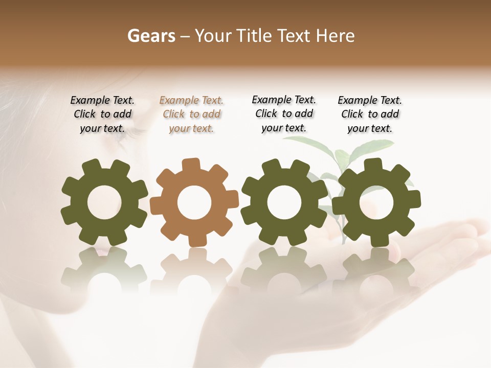 Hands Tree Environmental PowerPoint Template