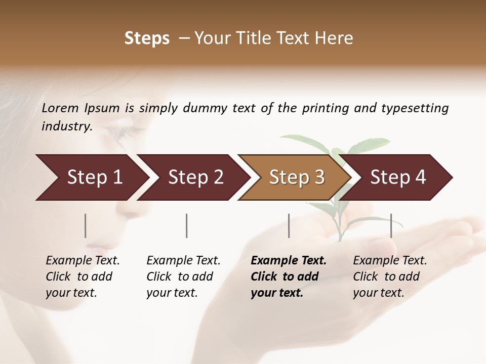 Hands Tree Environmental PowerPoint Template