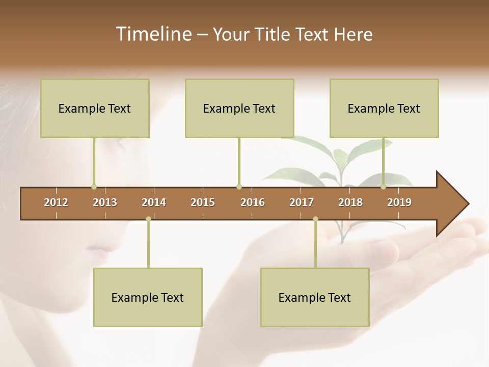 Hands Tree Environmental PowerPoint Template