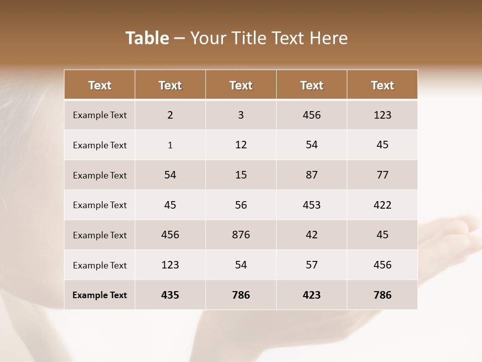 Hands Tree Environmental PowerPoint Template