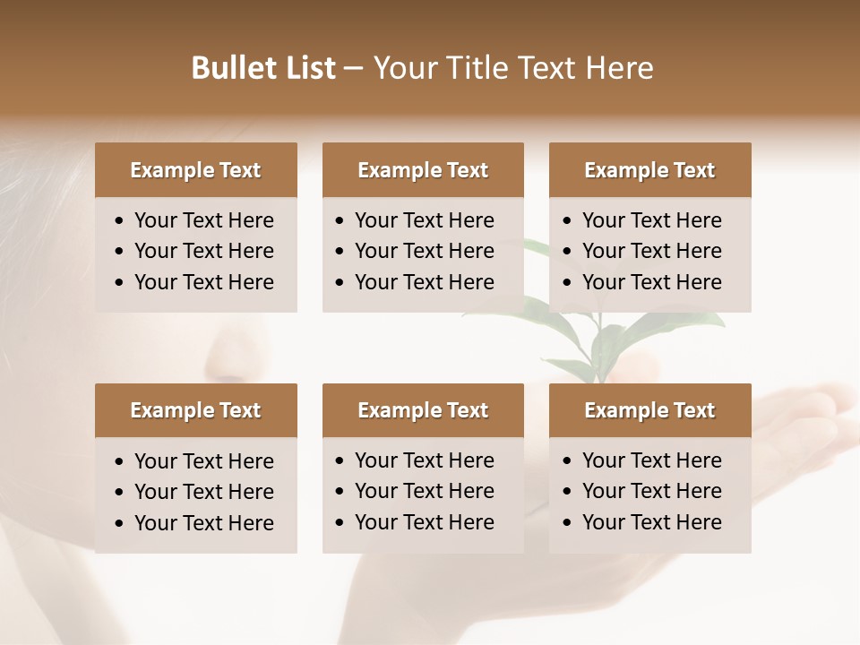 Hands Tree Environmental PowerPoint Template