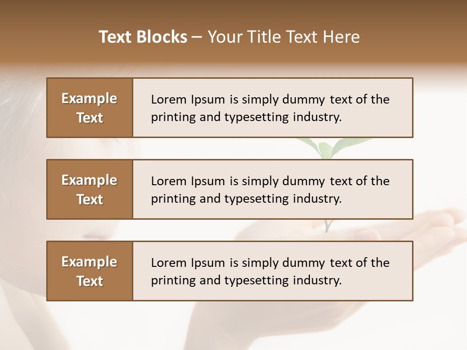Hands Tree Environmental PowerPoint Template