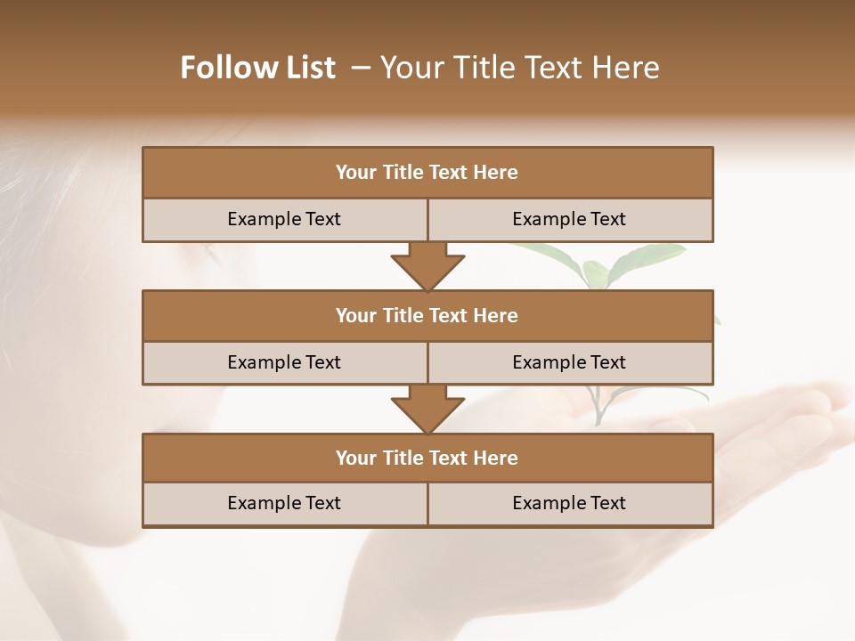 Hands Tree Environmental PowerPoint Template