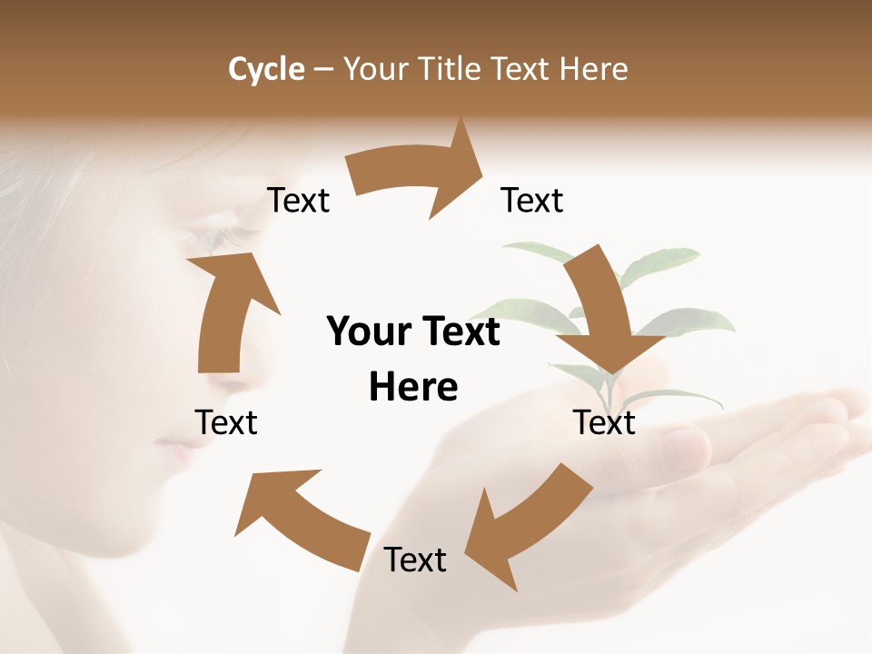 Hands Tree Environmental PowerPoint Template