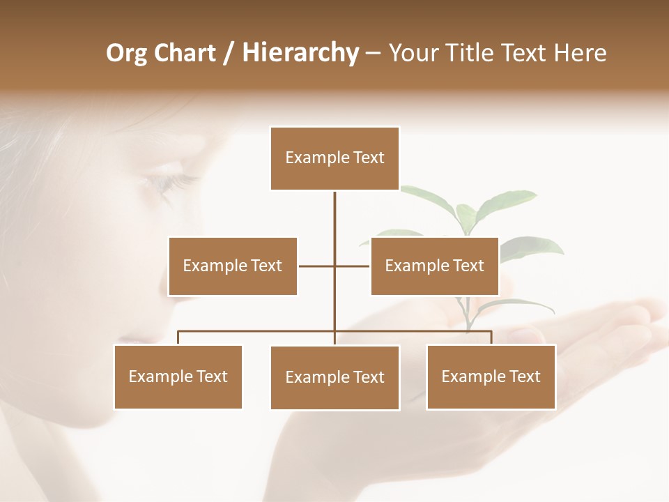 Hands Tree Environmental PowerPoint Template