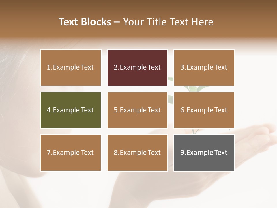 Hands Tree Environmental PowerPoint Template