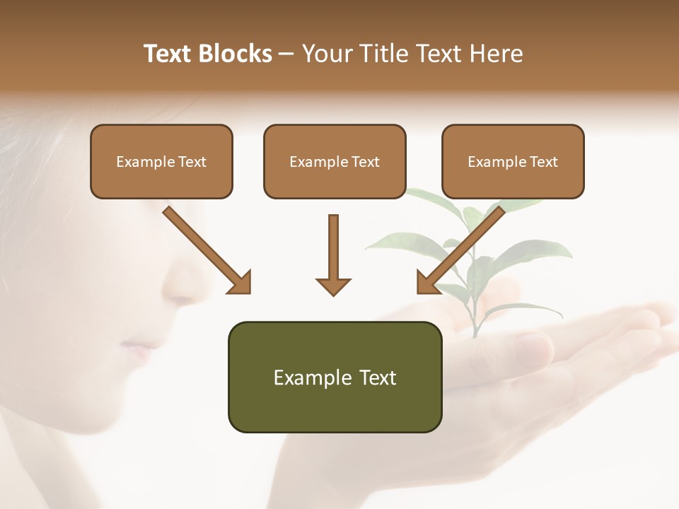 Hands Tree Environmental PowerPoint Template