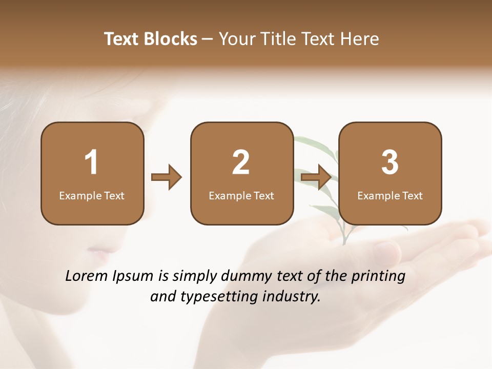 Hands Tree Environmental PowerPoint Template