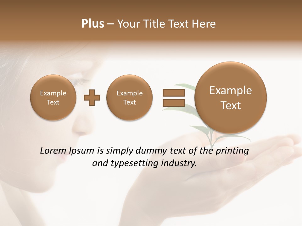 Hands Tree Environmental PowerPoint Template