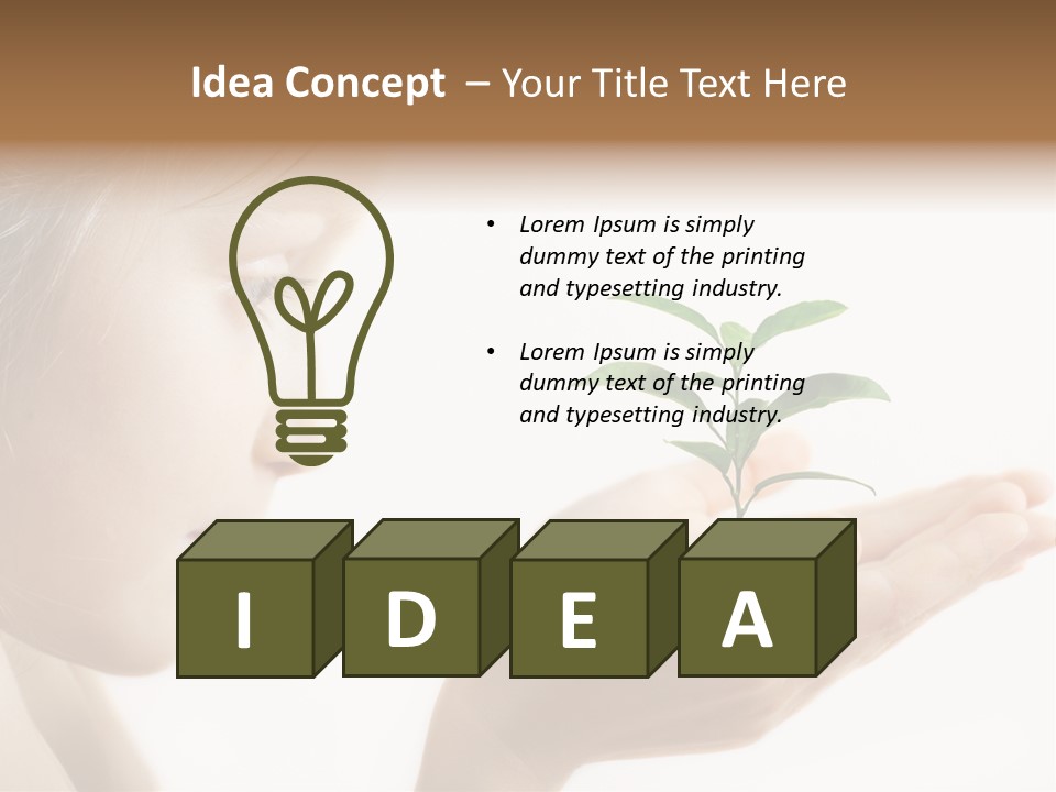 Hands Tree Environmental PowerPoint Template