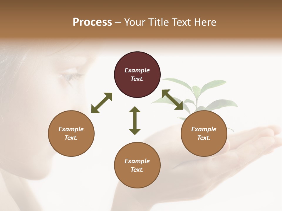 Hands Tree Environmental PowerPoint Template