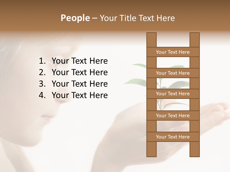 Hands Tree Environmental PowerPoint Template