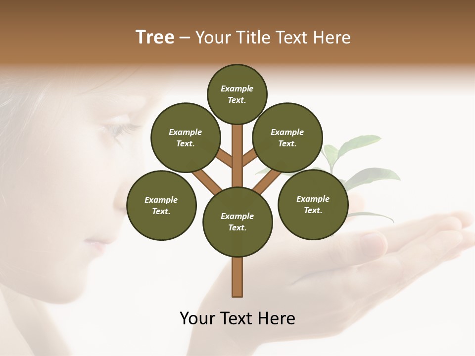 Hands Tree Environmental PowerPoint Template