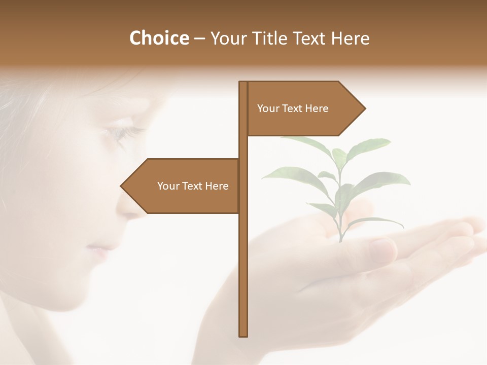 Hands Tree Environmental PowerPoint Template