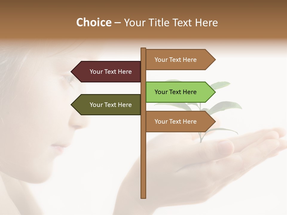 Hands Tree Environmental PowerPoint Template