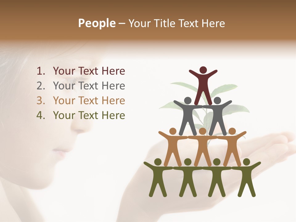 Hands Tree Environmental PowerPoint Template