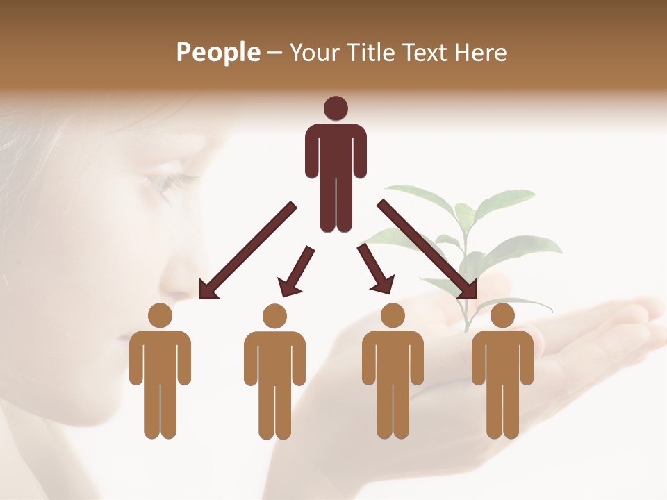 Hands Tree Environmental PowerPoint Template