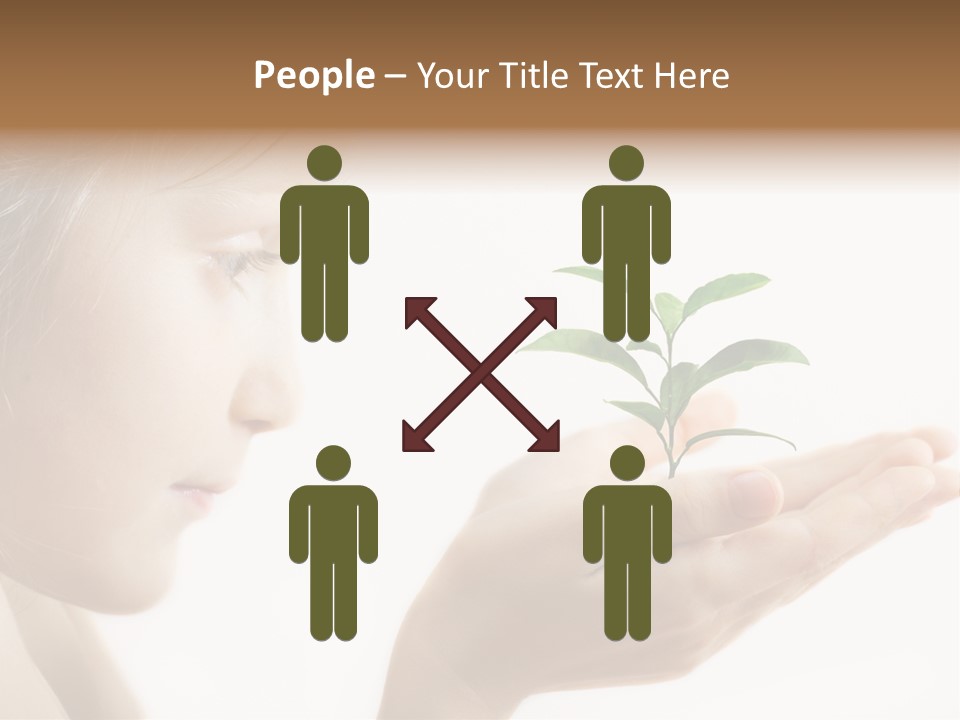 Hands Tree Environmental PowerPoint Template