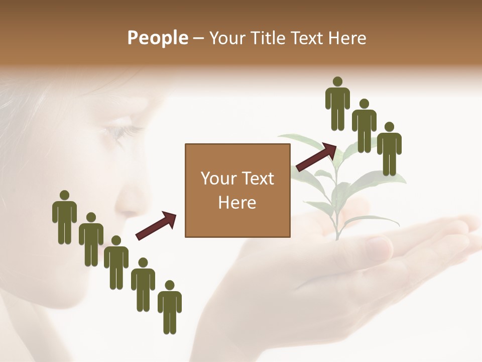Hands Tree Environmental PowerPoint Template