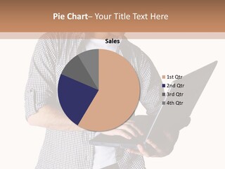 Vertical One Person Electronics PowerPoint Template