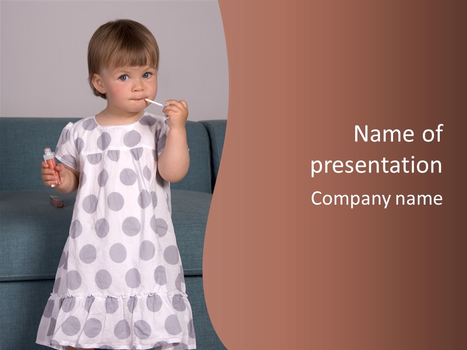 Human Person Innocence PowerPoint Template