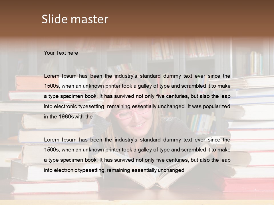 School People Educate PowerPoint Template